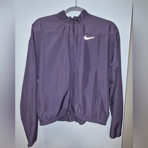 Nike Dark Purple Windbreaker Jacket with Logo